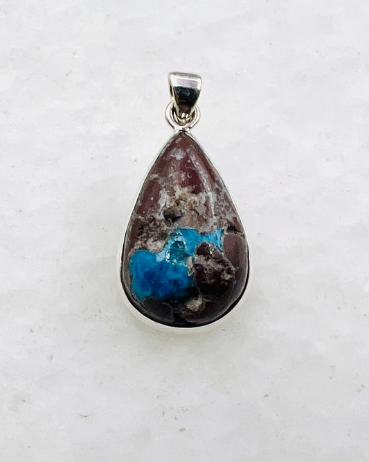 Cavansite in Matrix (India) in 0.925 Silver