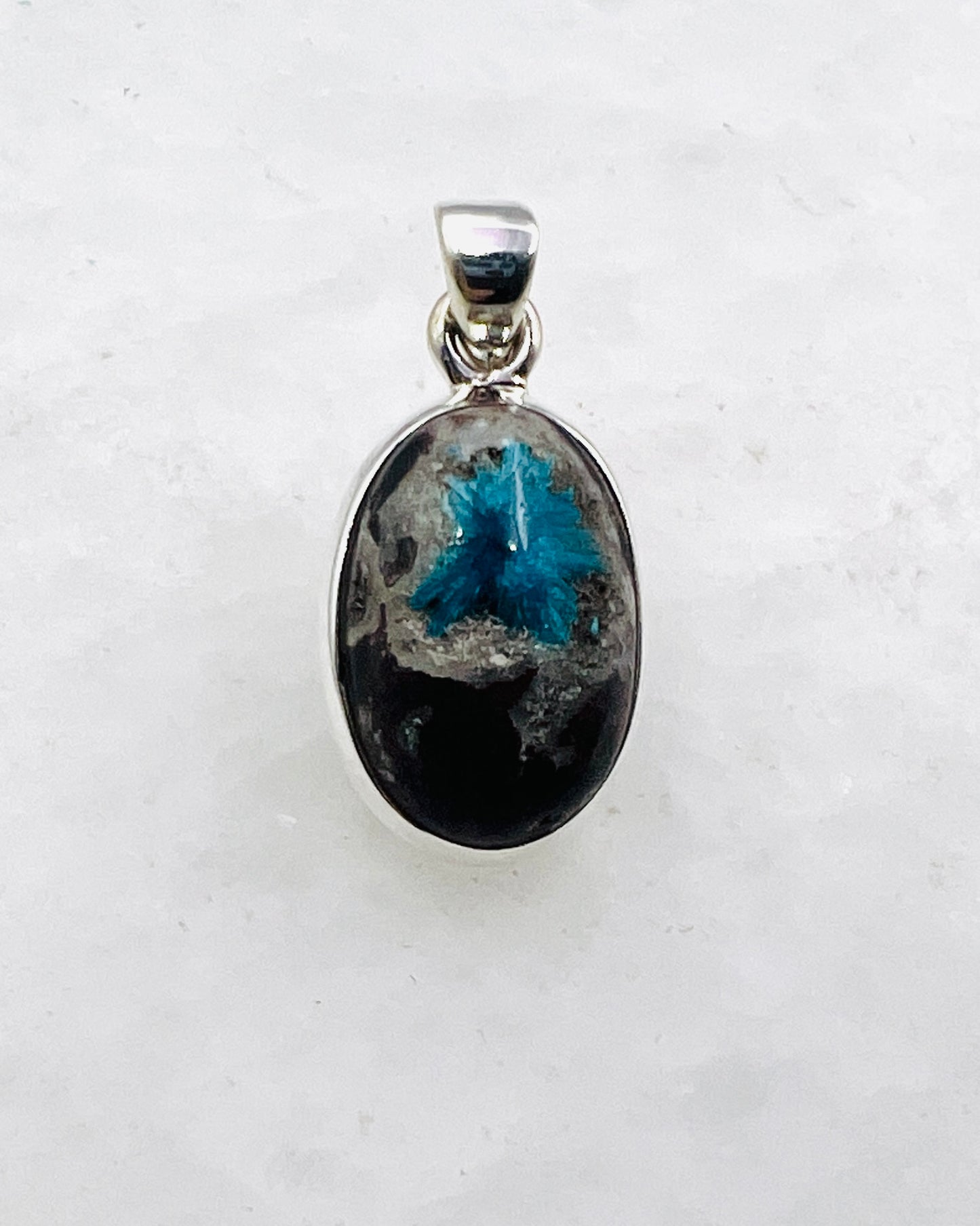 Cavansite in Matrix (India) in 0.925 Silver