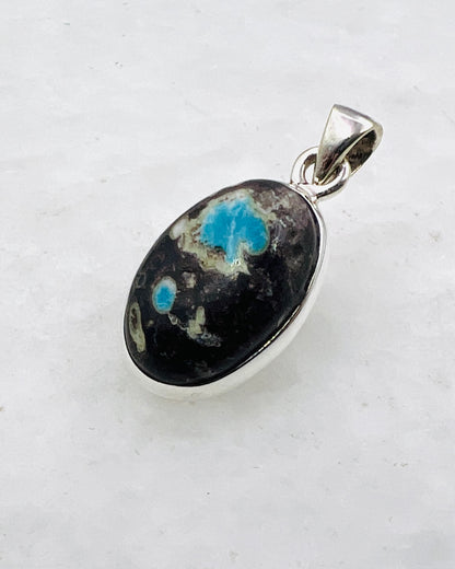 Cavansite in Matrix (India) in 0.925 Silver