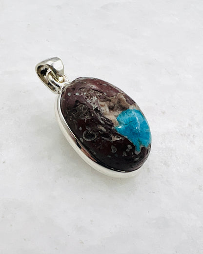 Cavansite in Matrix (India) in 0.925 Silver