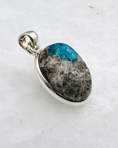 Cavansite in Matrix (India) in 0.925 Silver