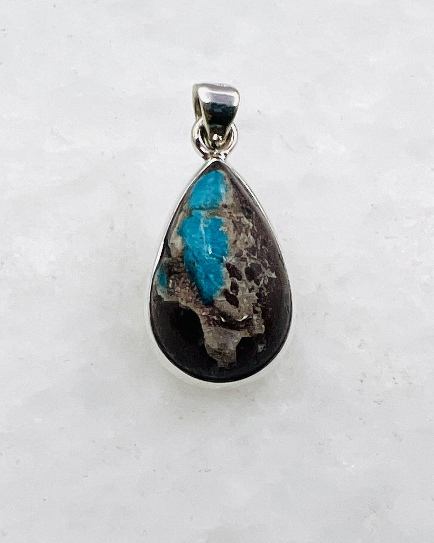 Cavansite in Matrix (India) in 0.925 Silver