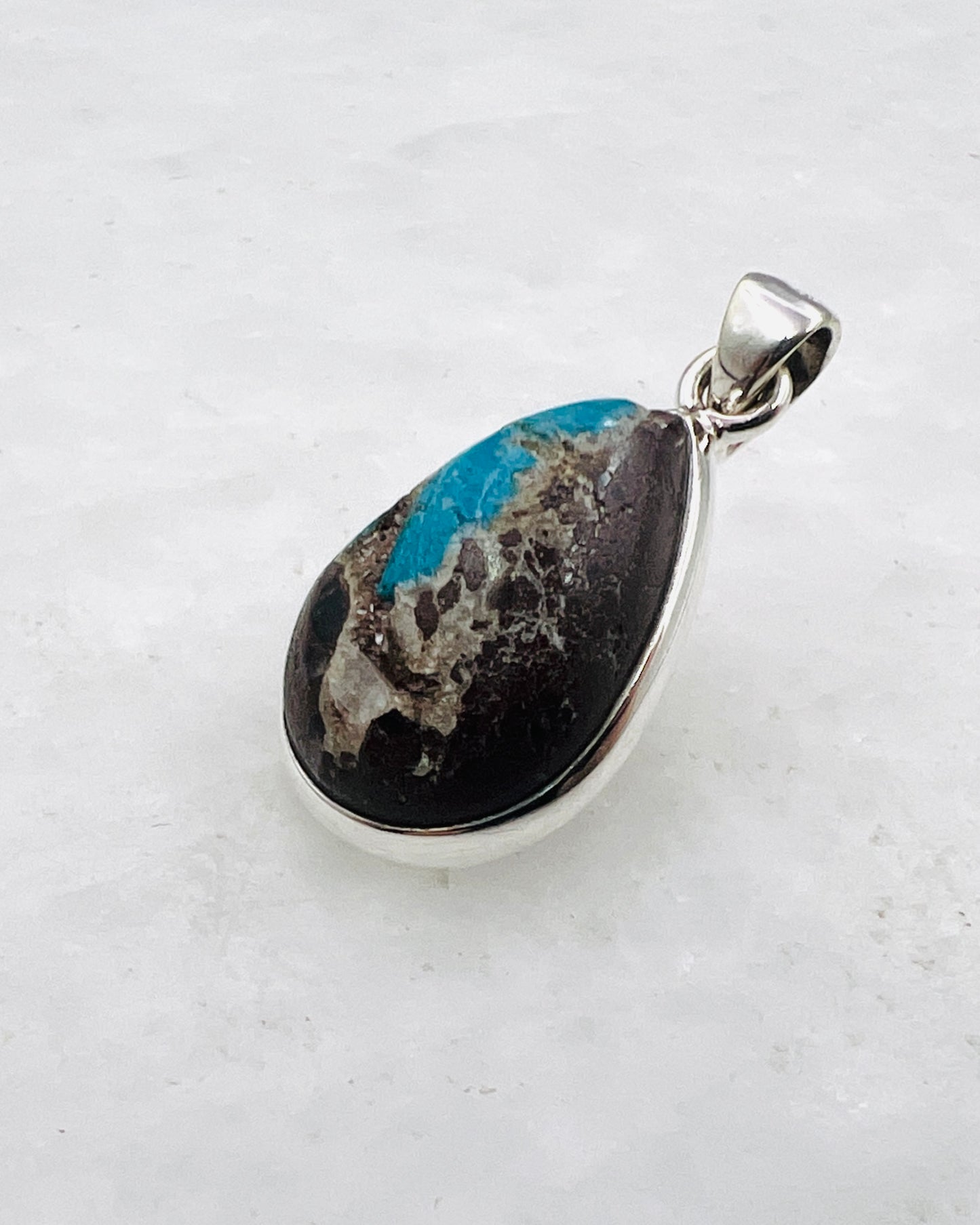 Cavansite in Matrix (India) in 0.925 Silver