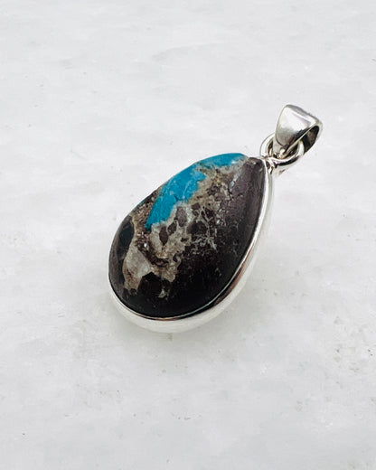 Cavansite in Matrix (India) in 0.925 Silver