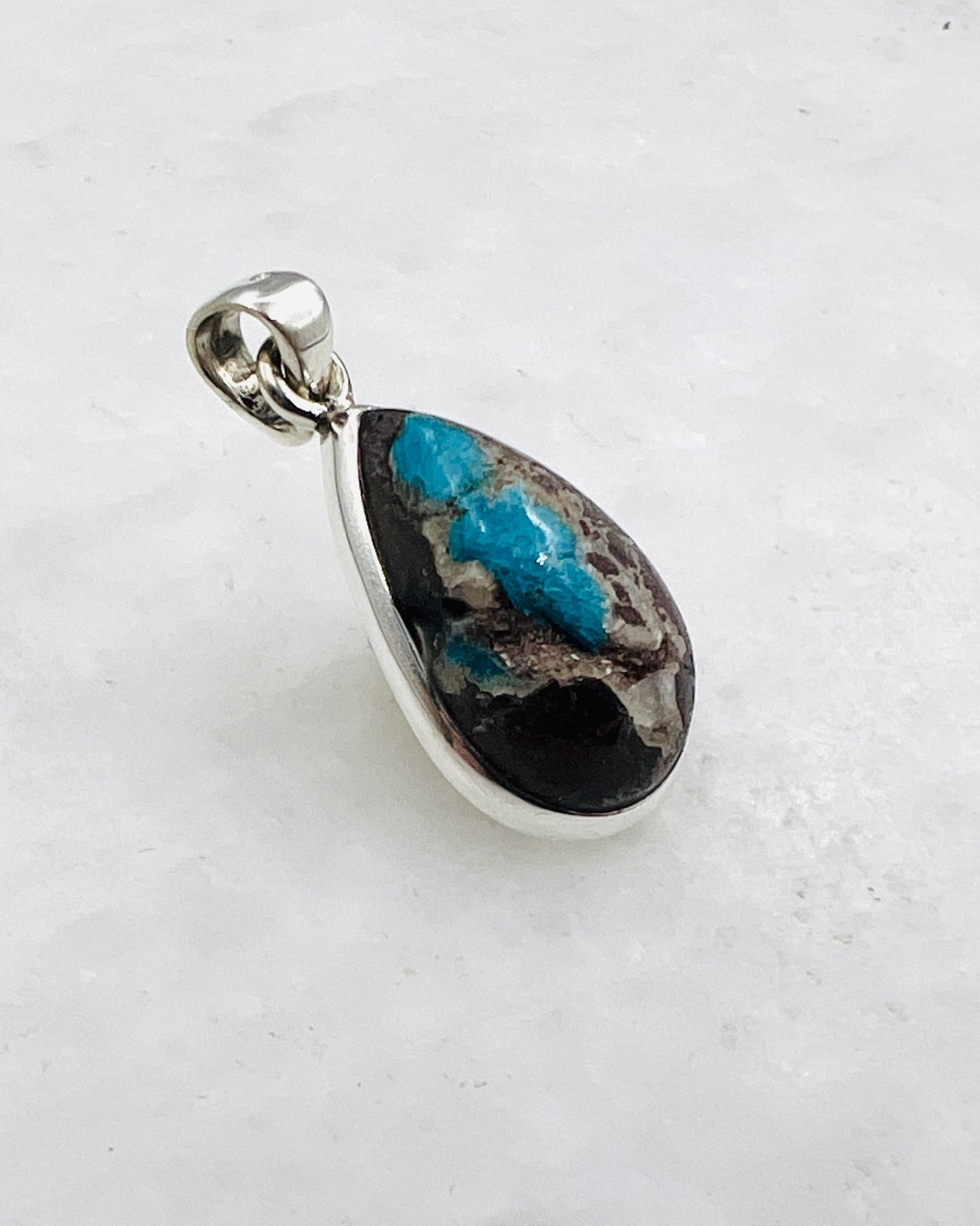 Cavansite in Matrix (India) in 0.925 Silver