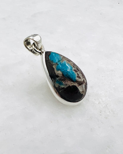 Cavansite in Matrix (India) in 0.925 Silver