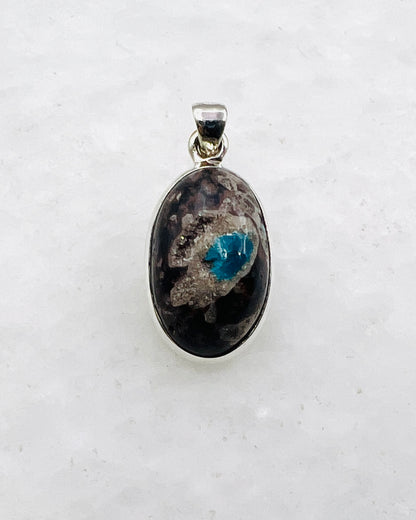 Cavansite in Matrix (India) in 0.925 Silver