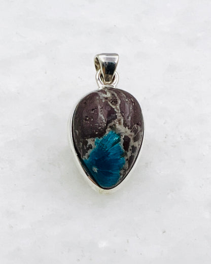 Cavansite in Matrix (India) in 0.925 Silver