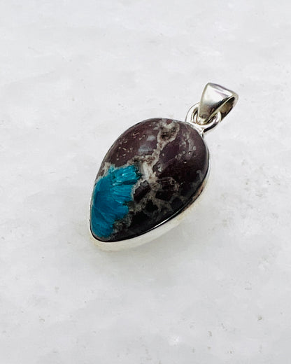 Cavansite in Matrix (India) in 0.925 Silver