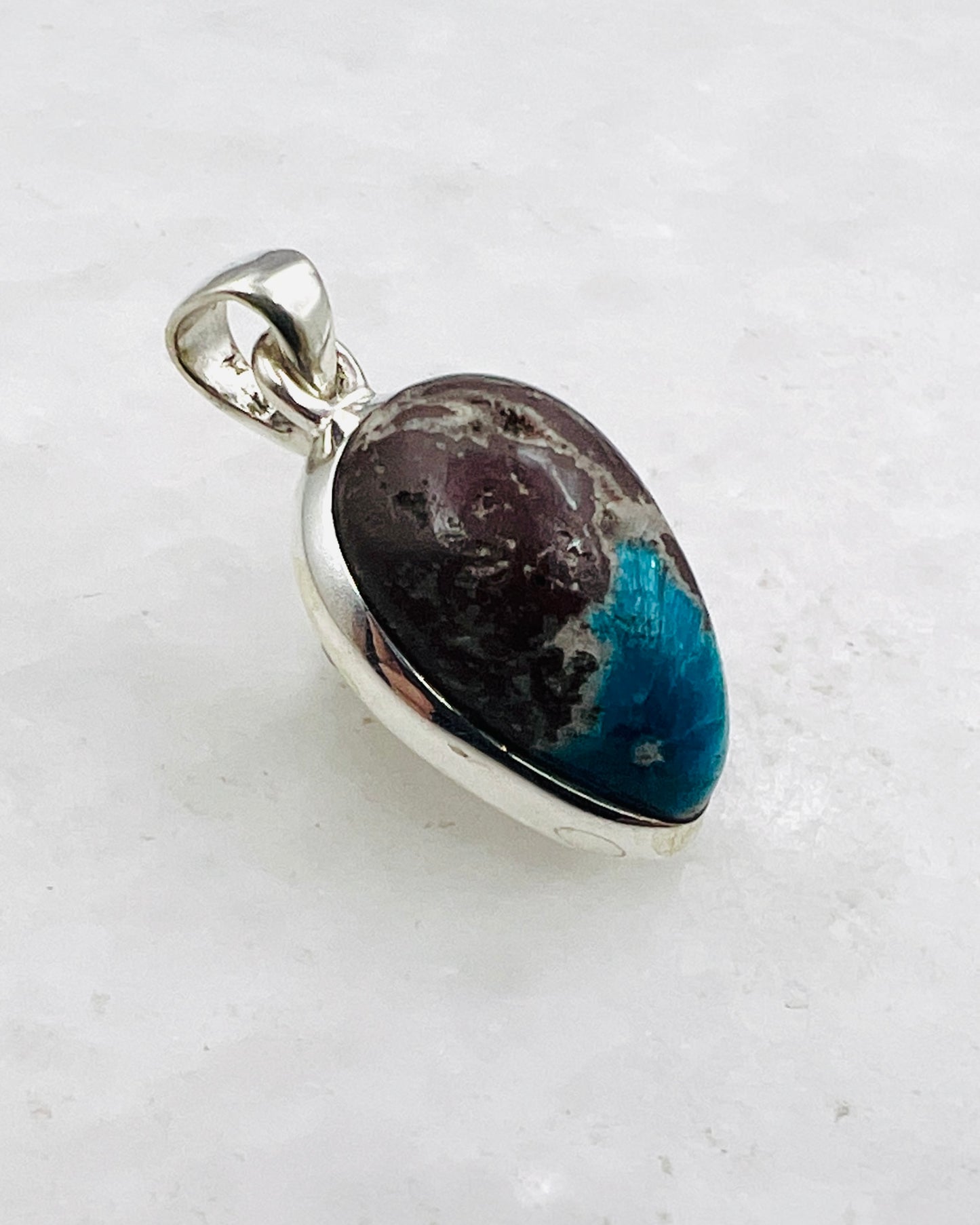 Cavansite in Matrix (India) in 0.925 Silver