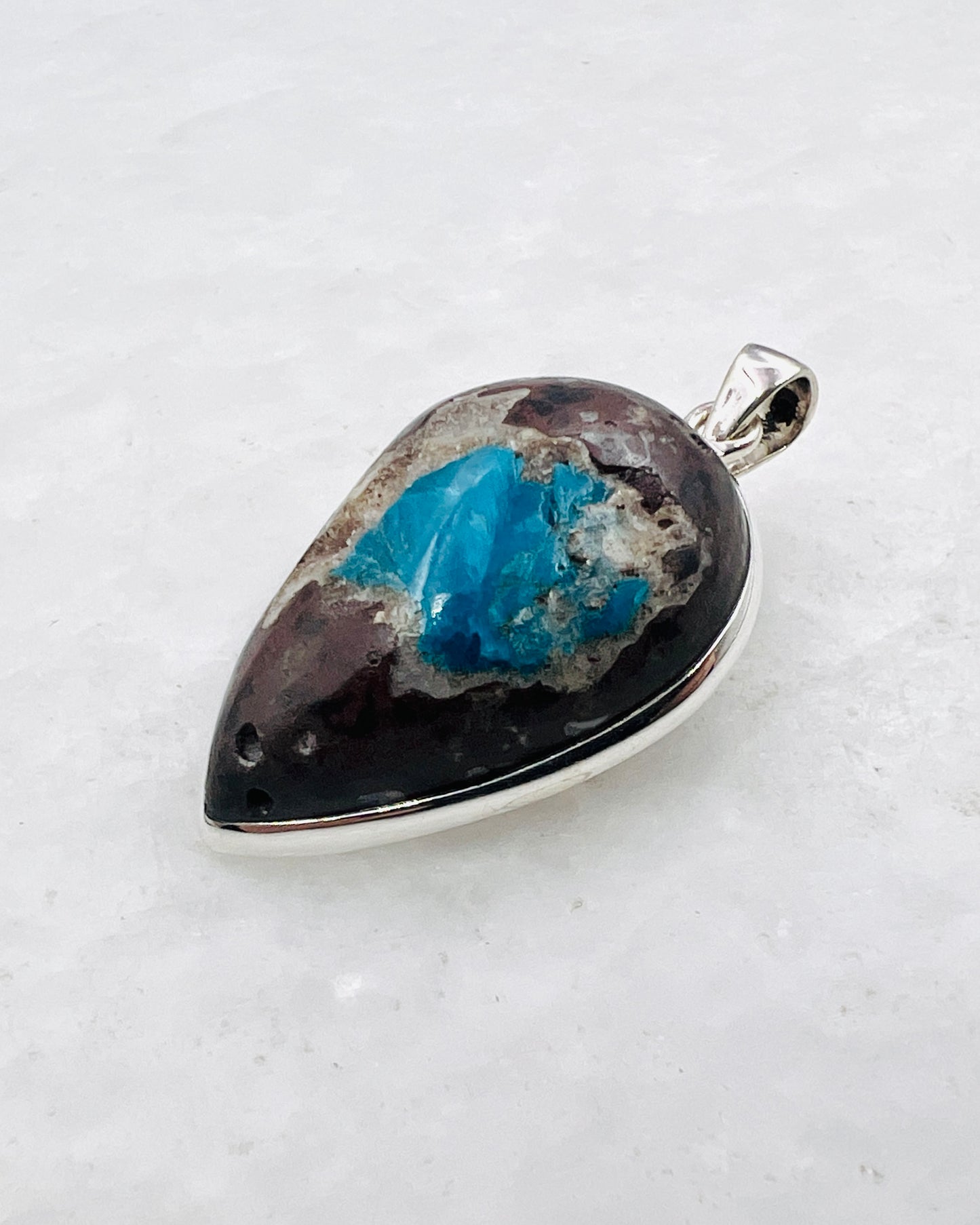 Cavansite in Matrix (India) in 0.925 Silver