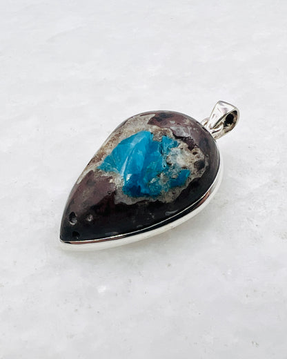 Cavansite in Matrix (India) in 0.925 Silver