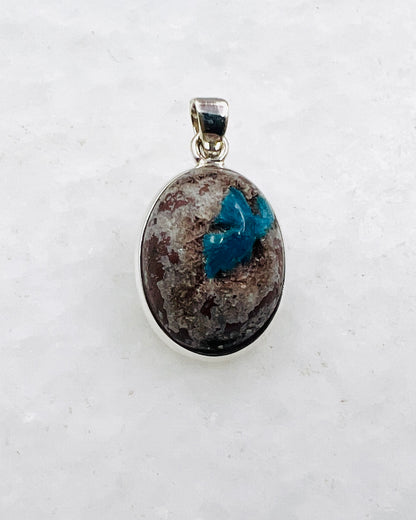 Cavansite in Matrix (India) in 0.925 Silver