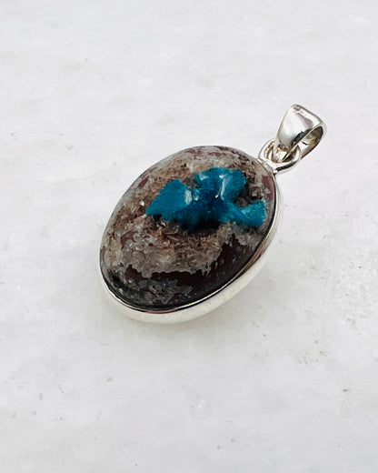 Cavansite in Matrix (India) in 0.925 Silver