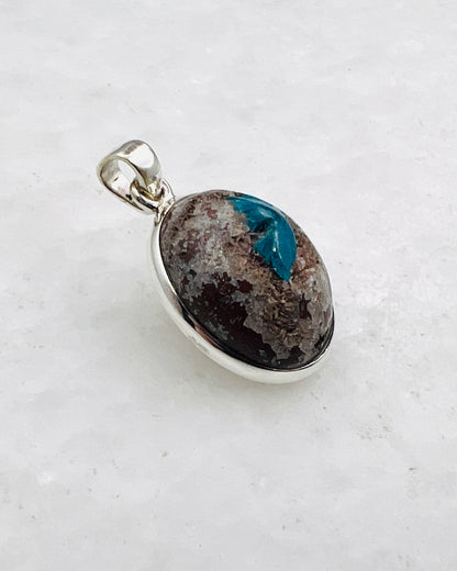 Cavansite in Matrix (India) in 0.925 Silver