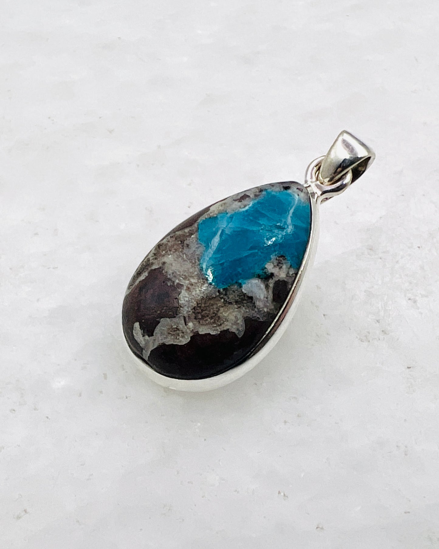 Cavansite in Matrix (India) in 0.925 Silver