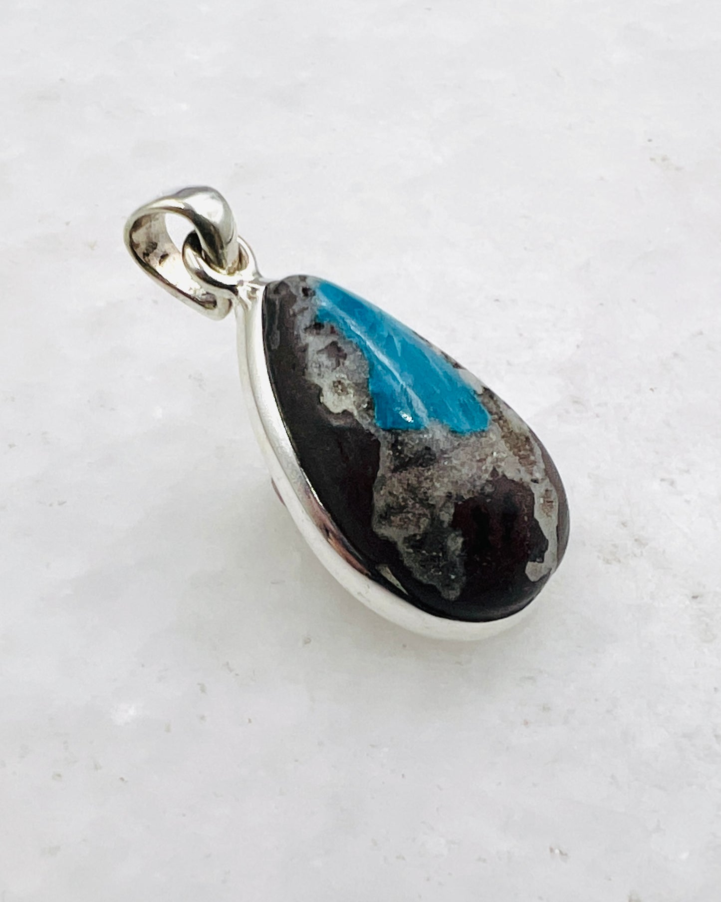 Cavansite in Matrix (India) in 0.925 Silver