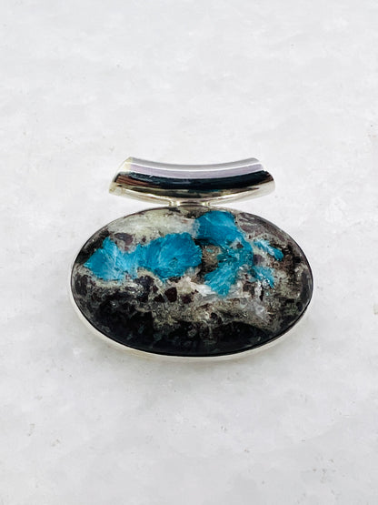 Cavansite in Matrix (India) in 0.925 Silver