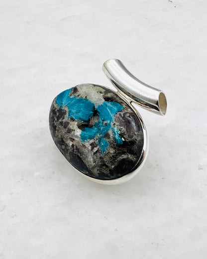 Cavansite in Matrix (India) in 0.925 Silver