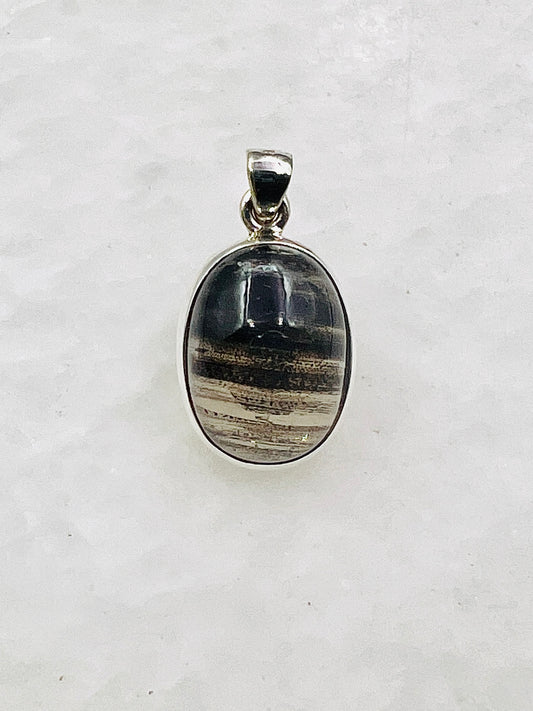 Very Rare Cat's Eye Scapolite w/ full Chatoyancy (Karur, India) in 0.925 Silver, Biotite Inclusion of Natural Oil Based Compound