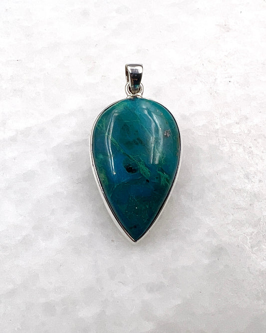 Crysocolla in 0.925 Silver