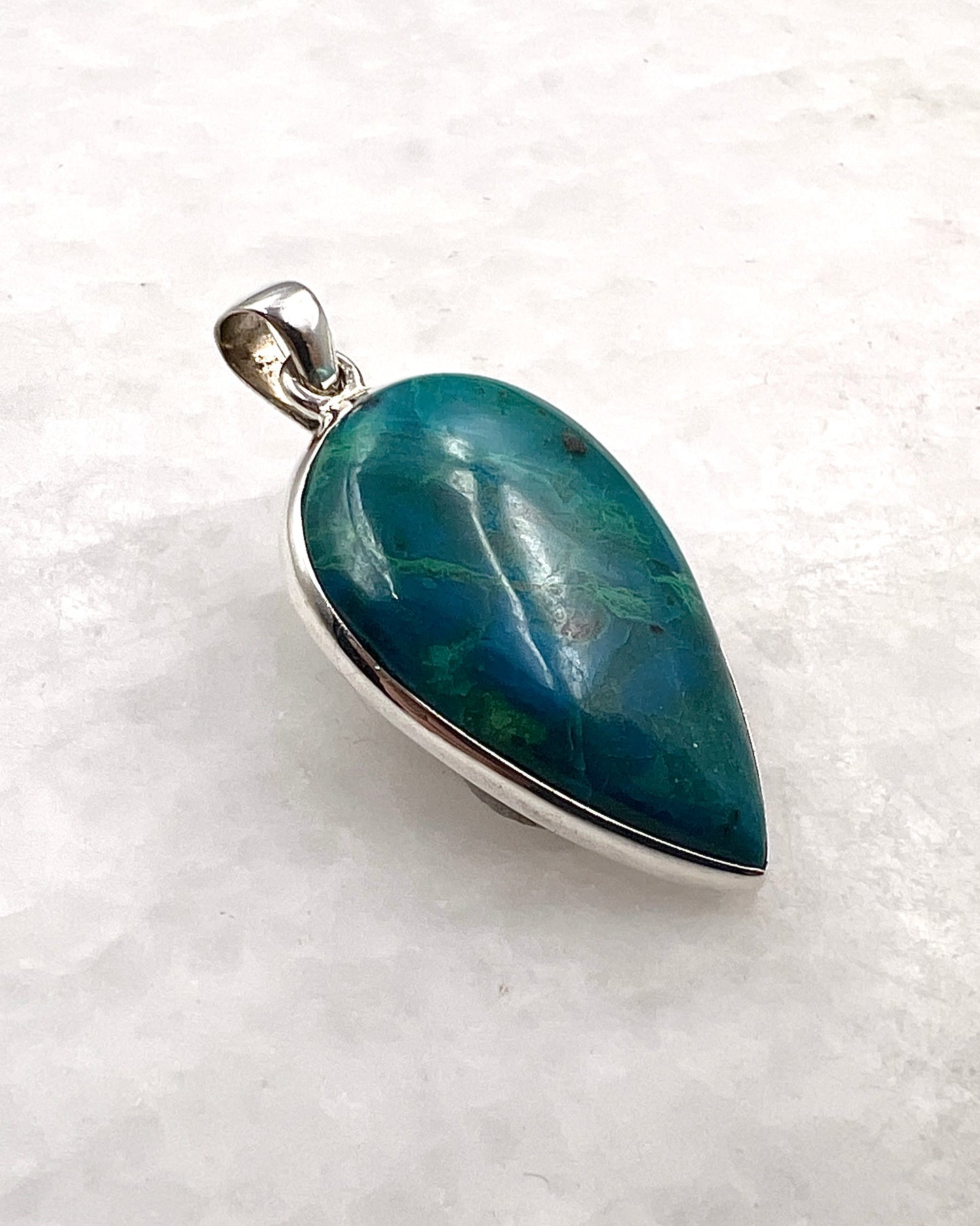 Crysocolla in 0.925 Silver