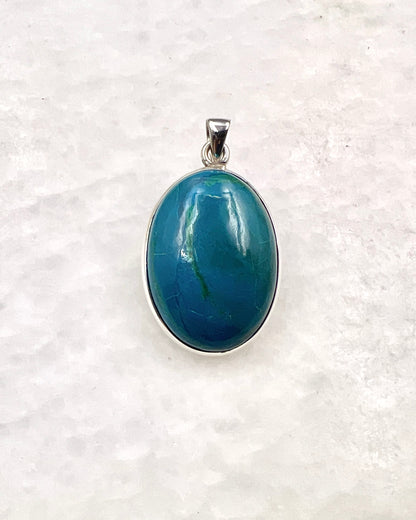 Crysocolla in 0.925 Silver