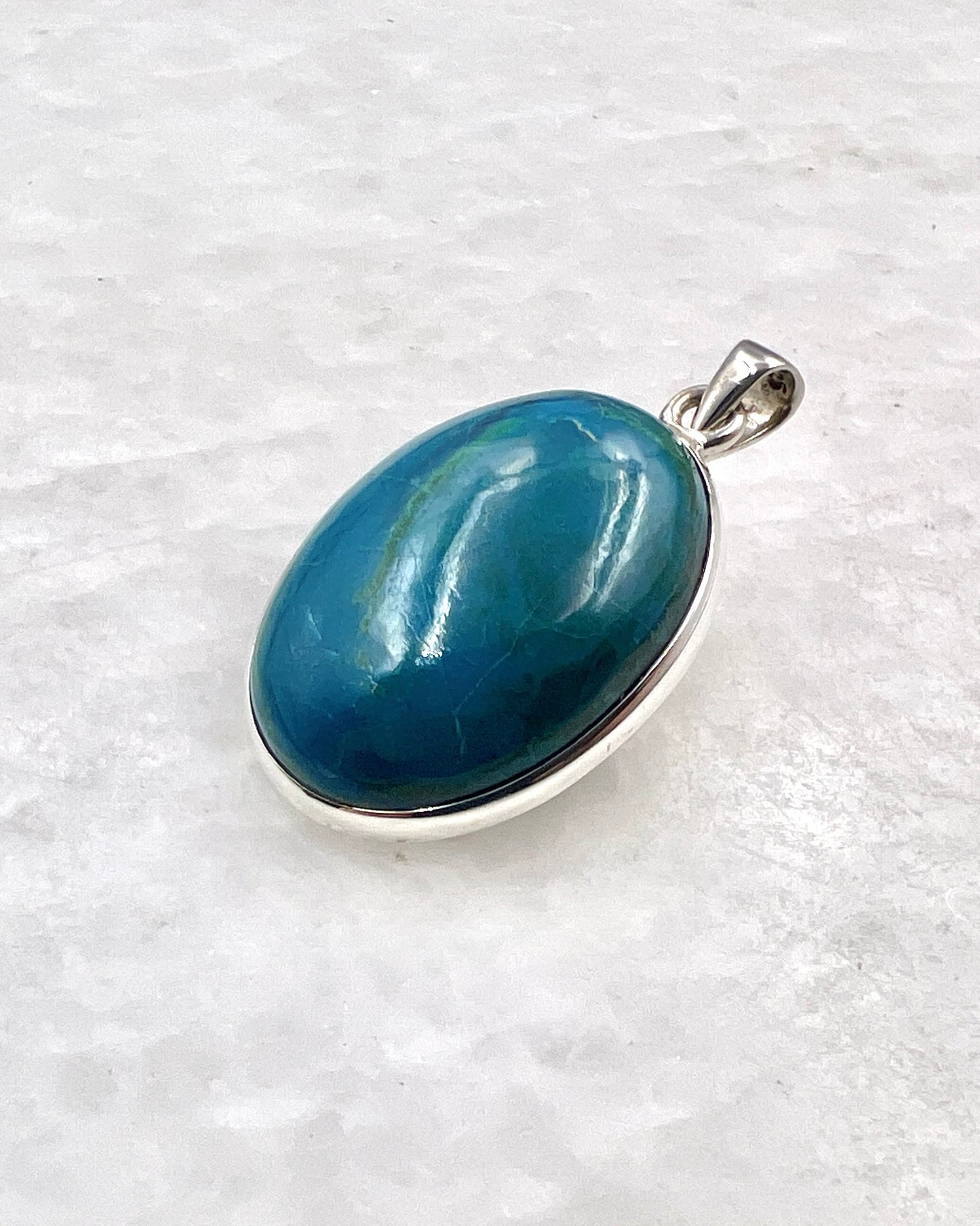 Crysocolla in 0.925 Silver