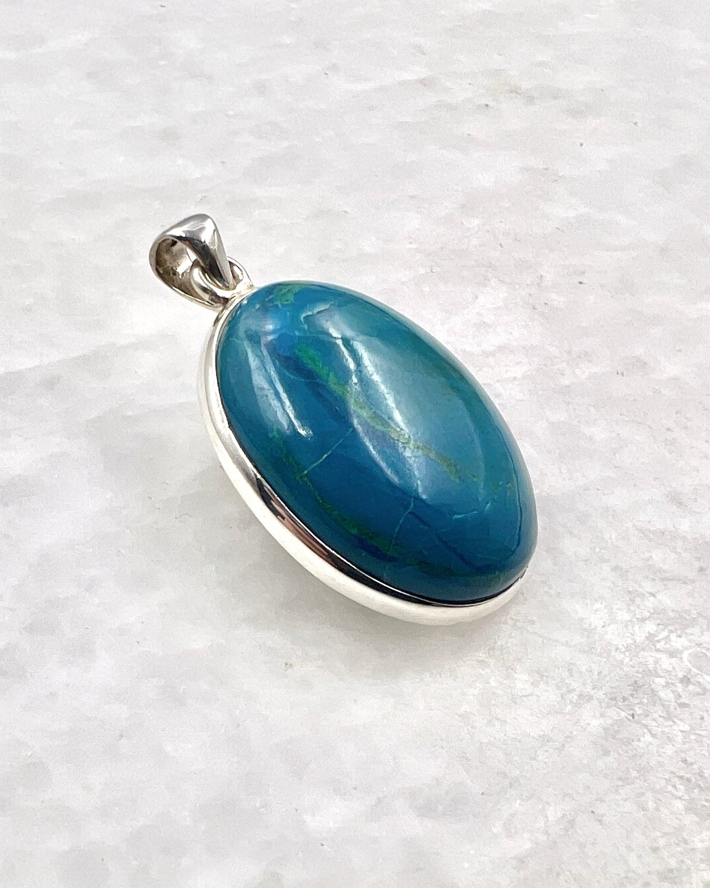 Crysocolla in 0.925 Silver