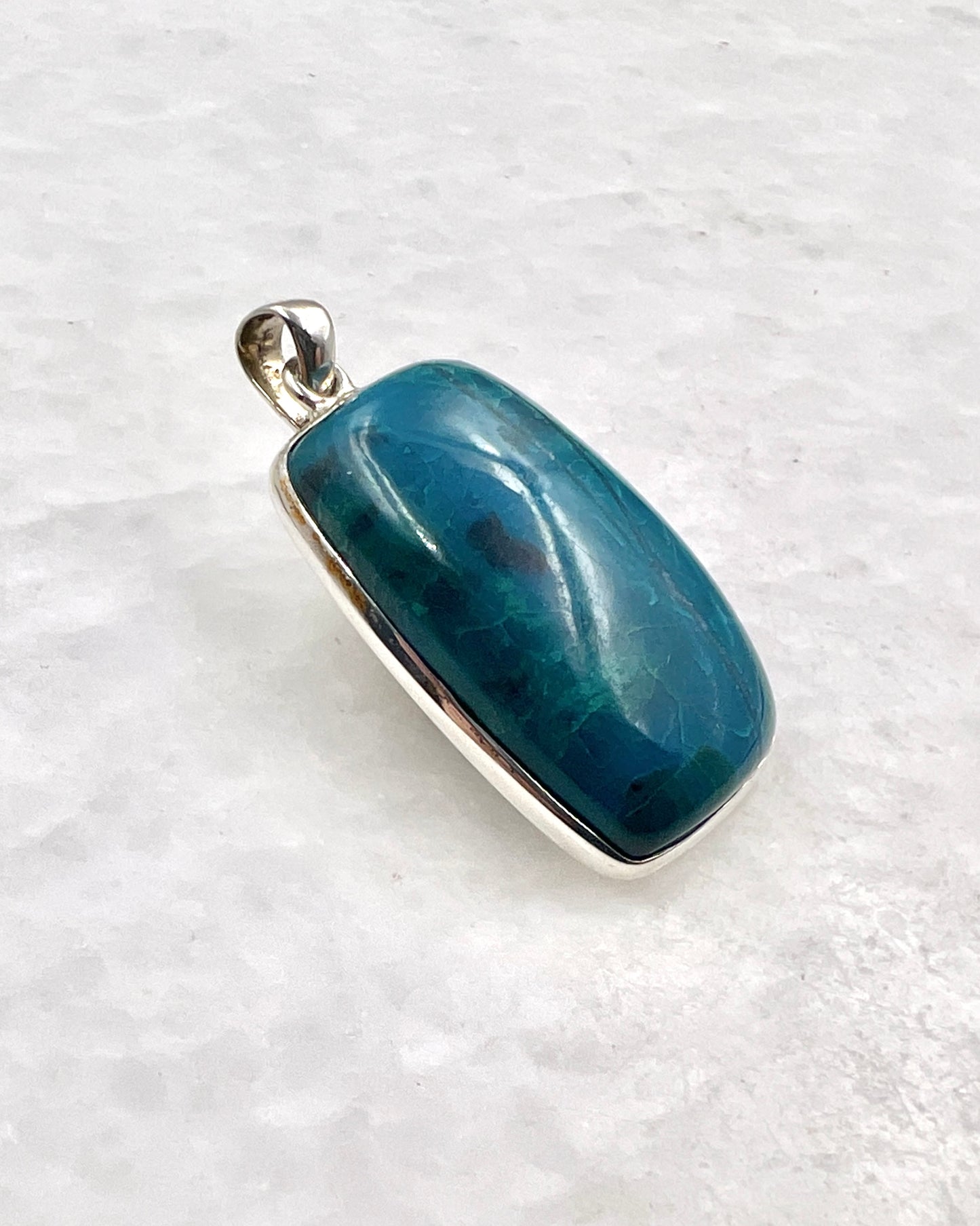 Crysocolla in 0.925 Silver