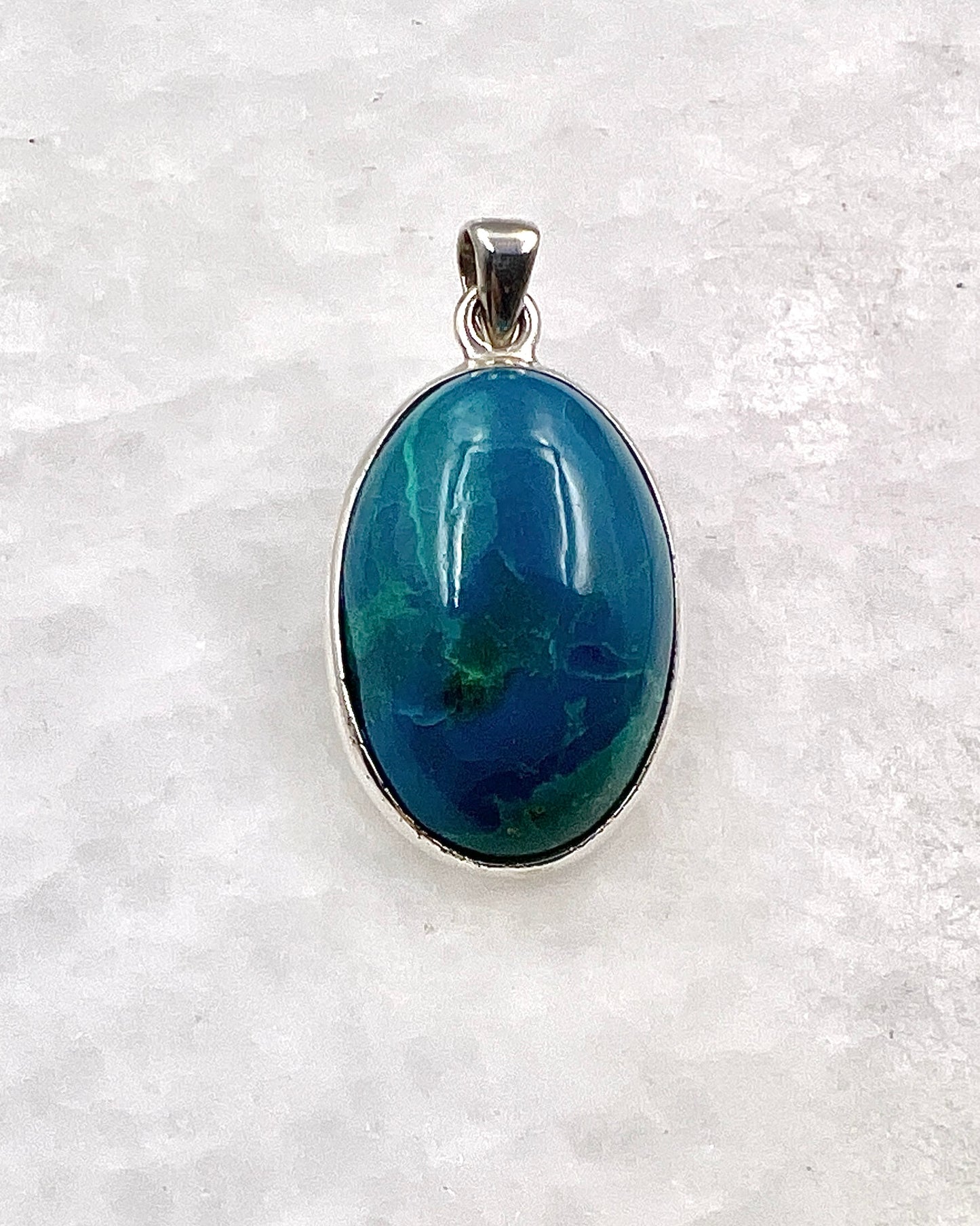 Crysocolla in 0.925 Silver