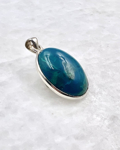 Crysocolla in 0.925 Silver