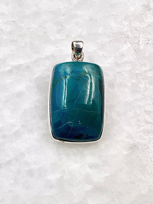 Crysocolla in 0.925 Silver