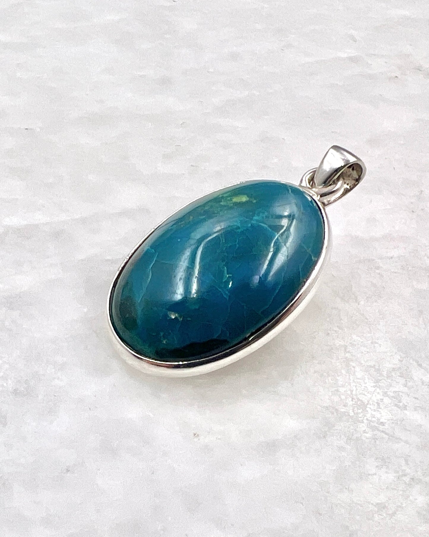 Crysocolla in 0.925 Silver