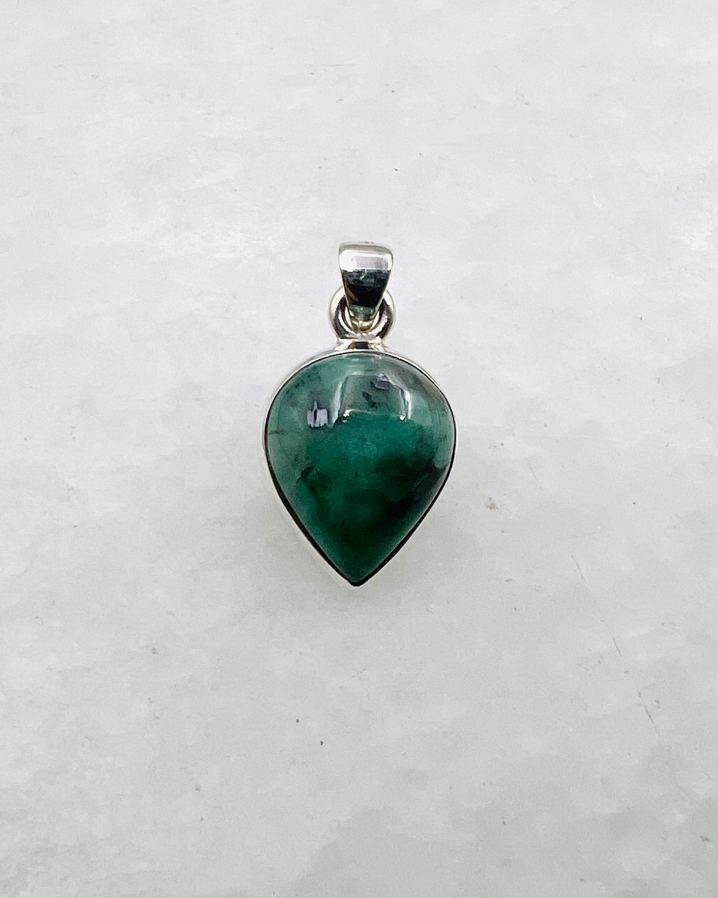 Emerald in 0.925 Silver