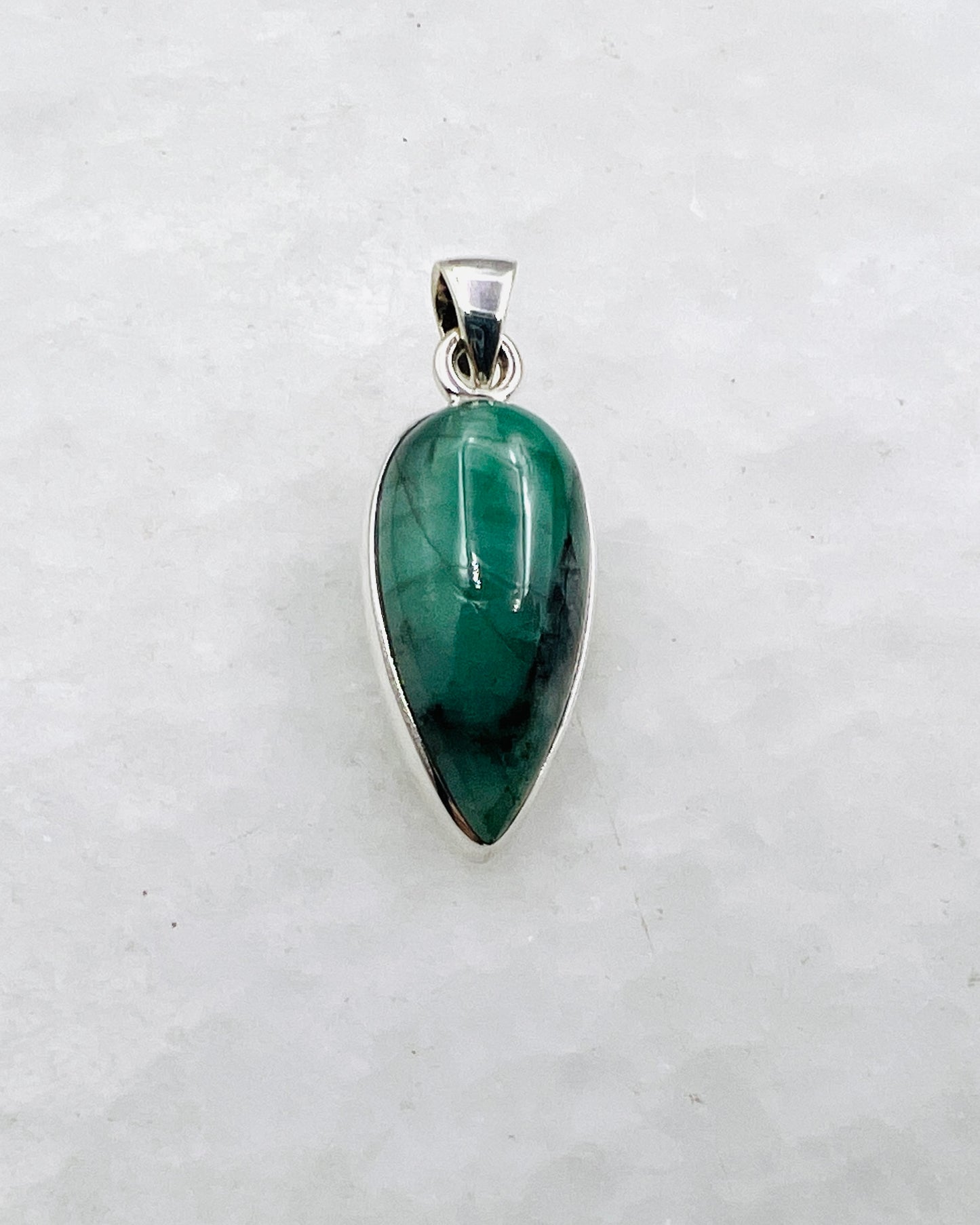 Emerald in 0.925 Silver