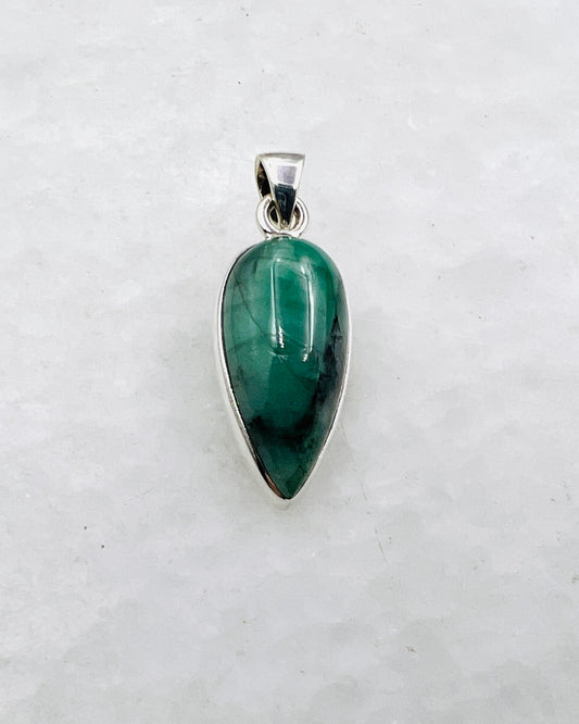 Emerald in 0.925 Silver