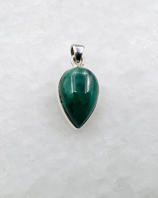 Emerald in 0.925 Silver