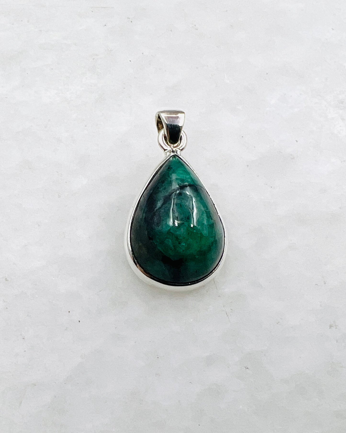 Emerald in 0.925 Silver