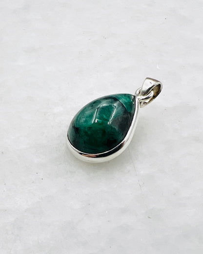 Emerald in 0.925 Silver