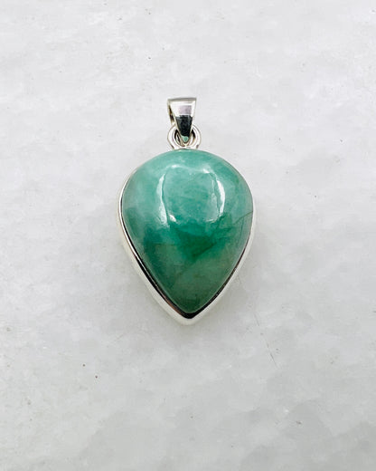 Emerald in 0.925 Silver