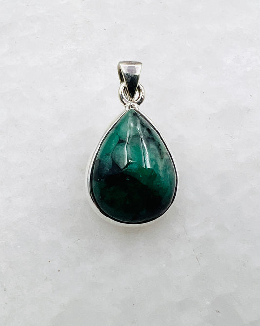 Emerald in 0.925 Silver