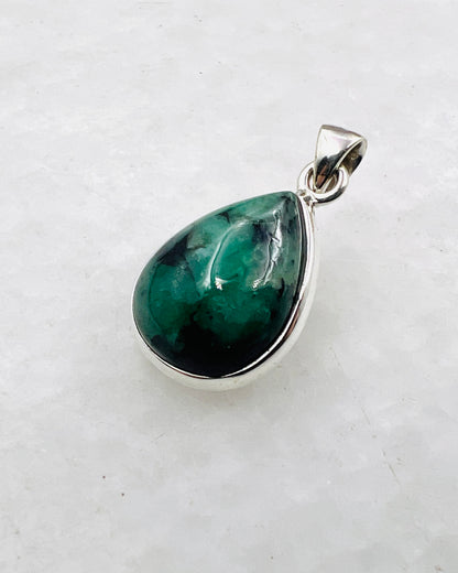 Emerald in 0.925 Silver