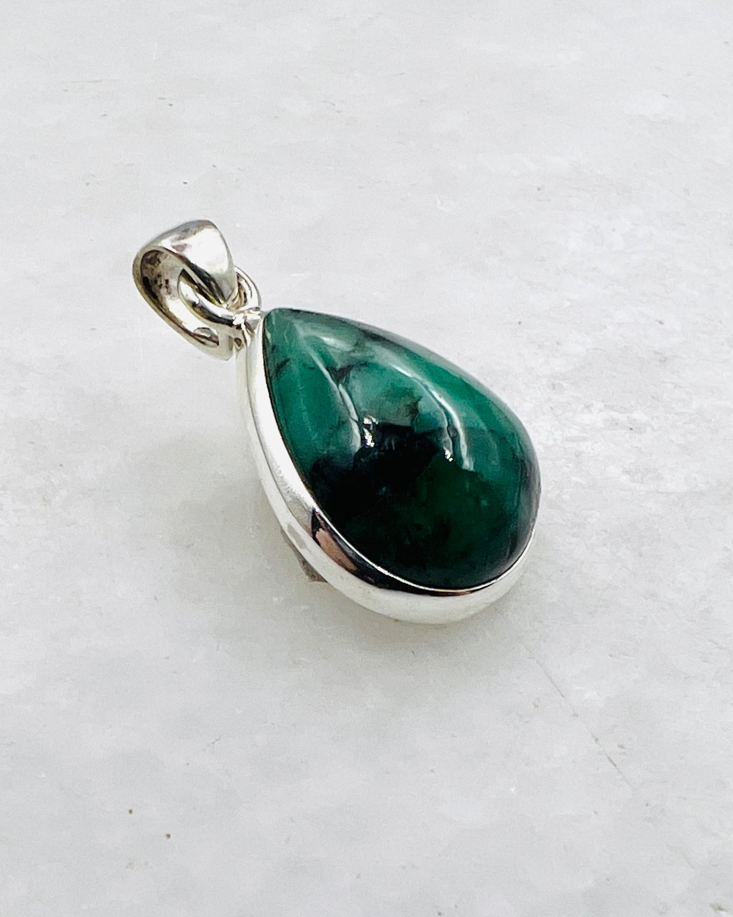 Emerald in 0.925 Silver