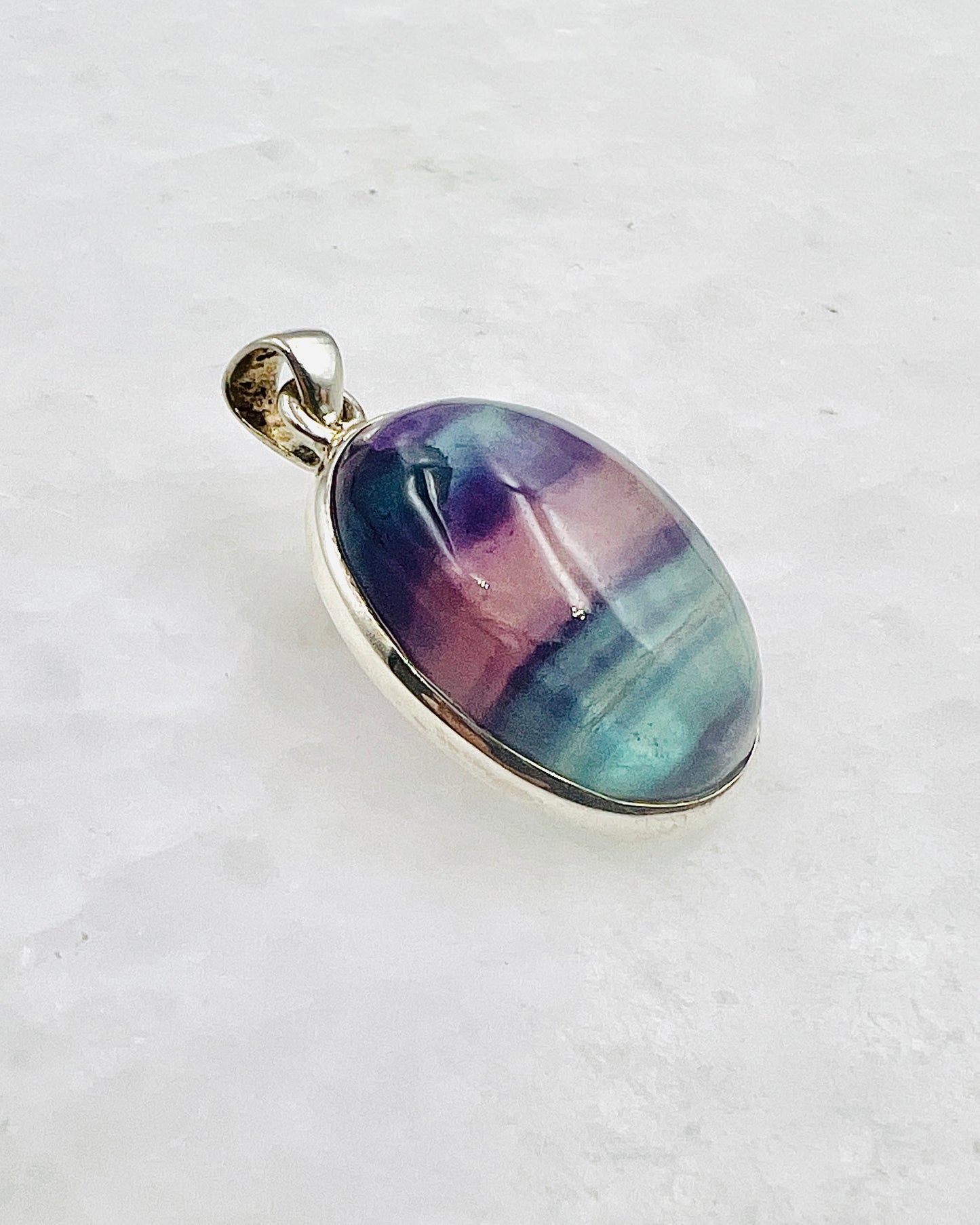 Flourite in 0.925 Silver