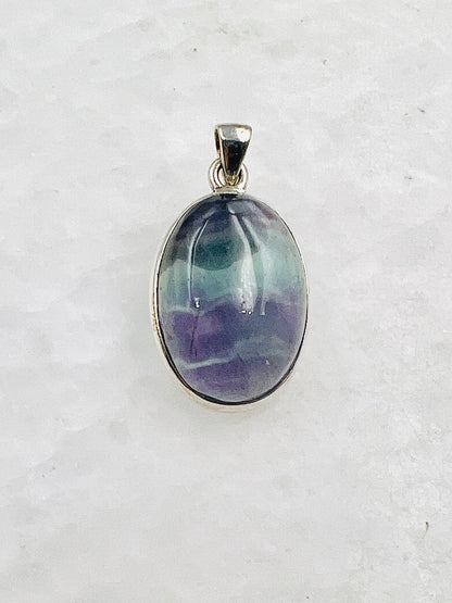 Flourite in 0.925 Silver