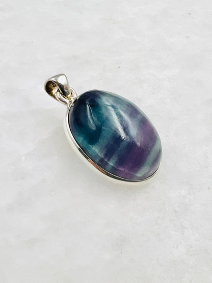 Flourite in 0.925 Silver