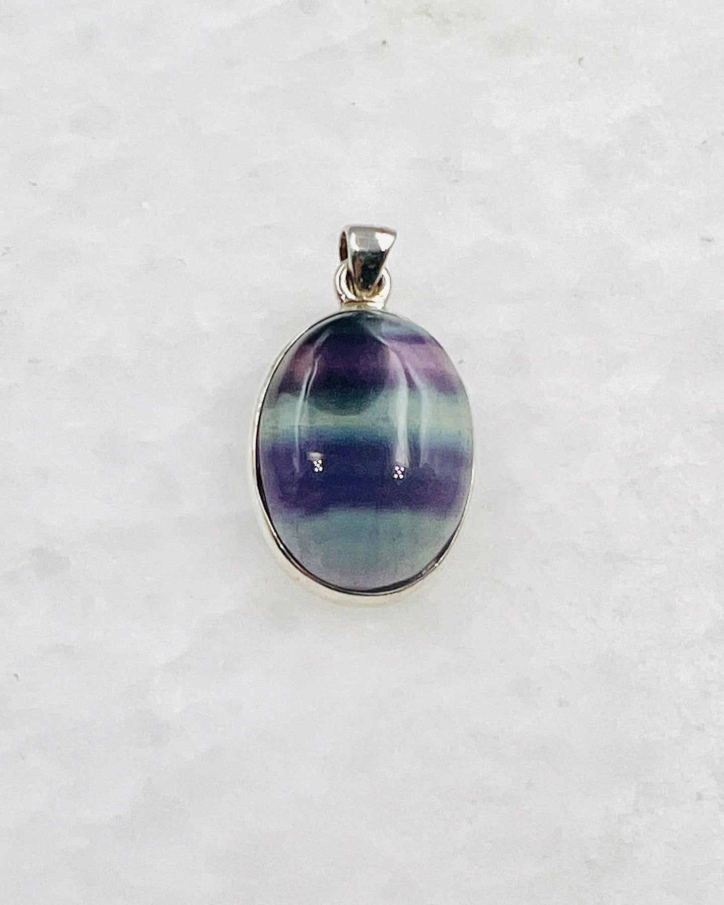 Flourite in 0.925 Silver