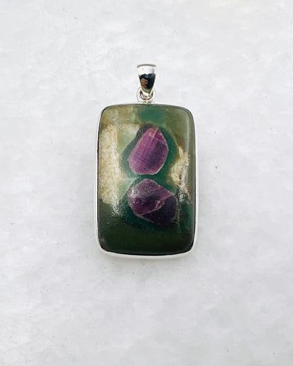 Fuchsite Ruby in 0.925 Silver