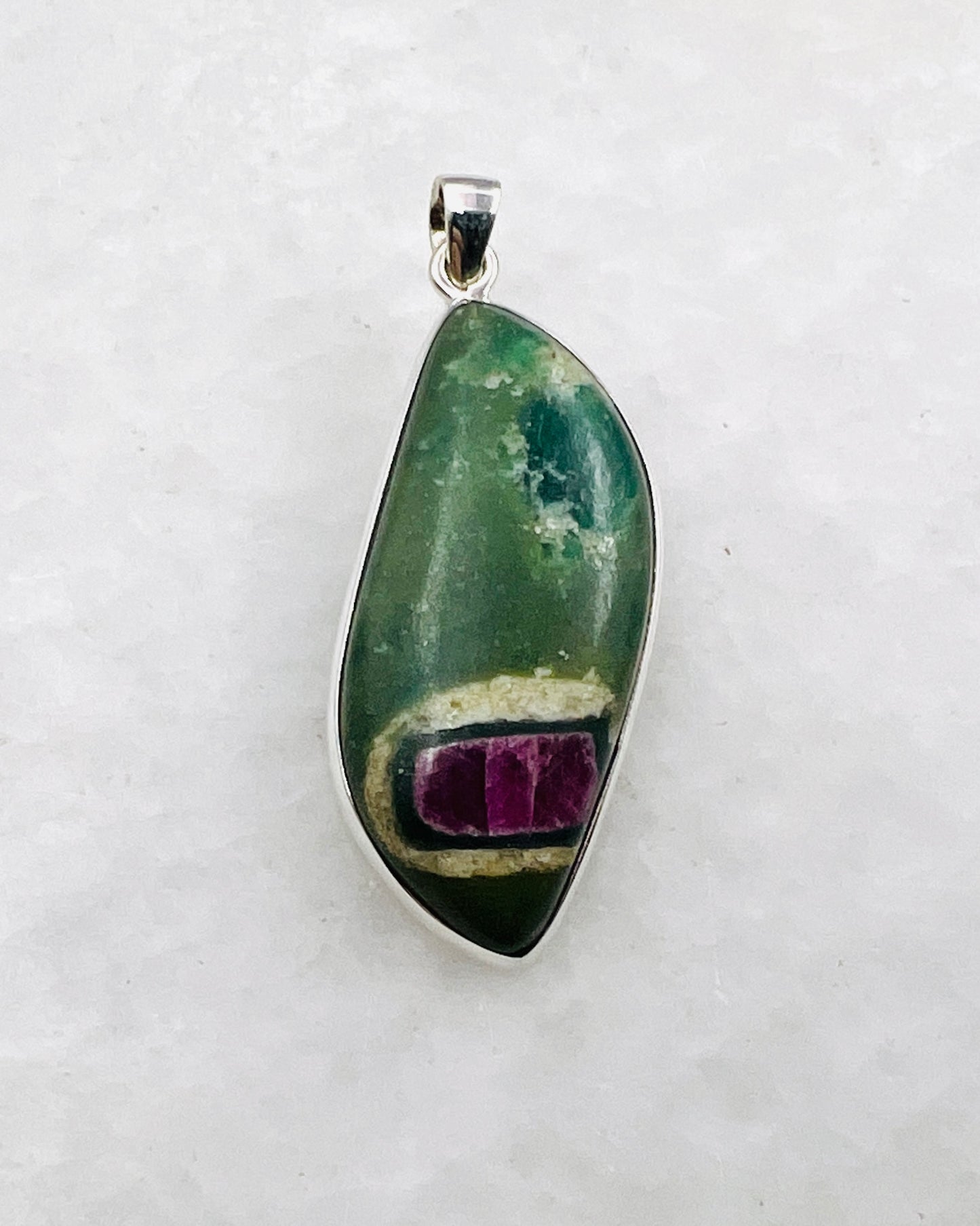 Fuchsite Ruby in 0.925 Silver